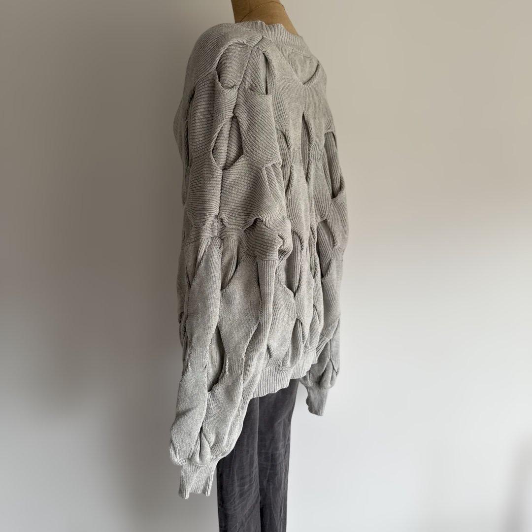 K*i様 juemi Rhombus Plated Cardigan gray