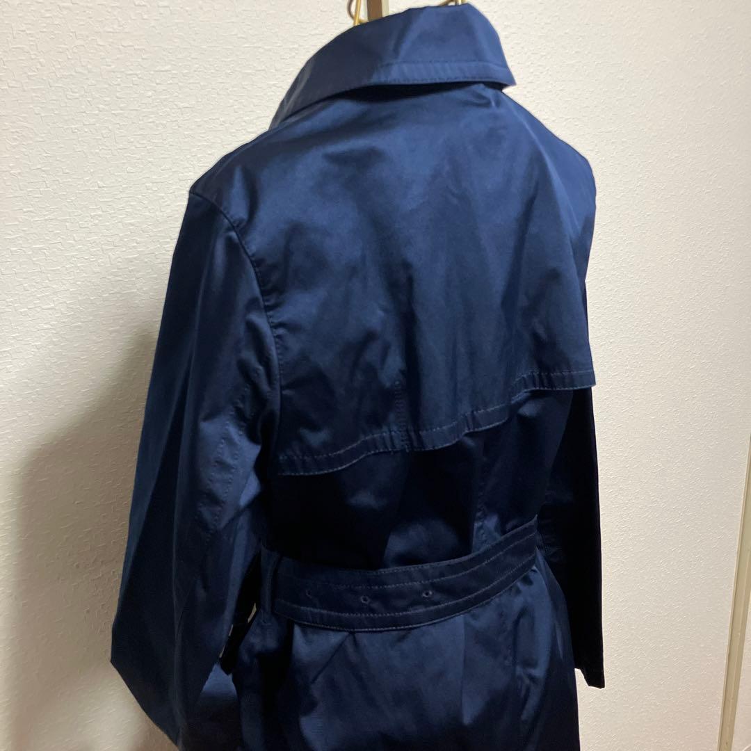 Aquascutum☆紺色トレンチコートサイズ15Lダブル☆angela☆