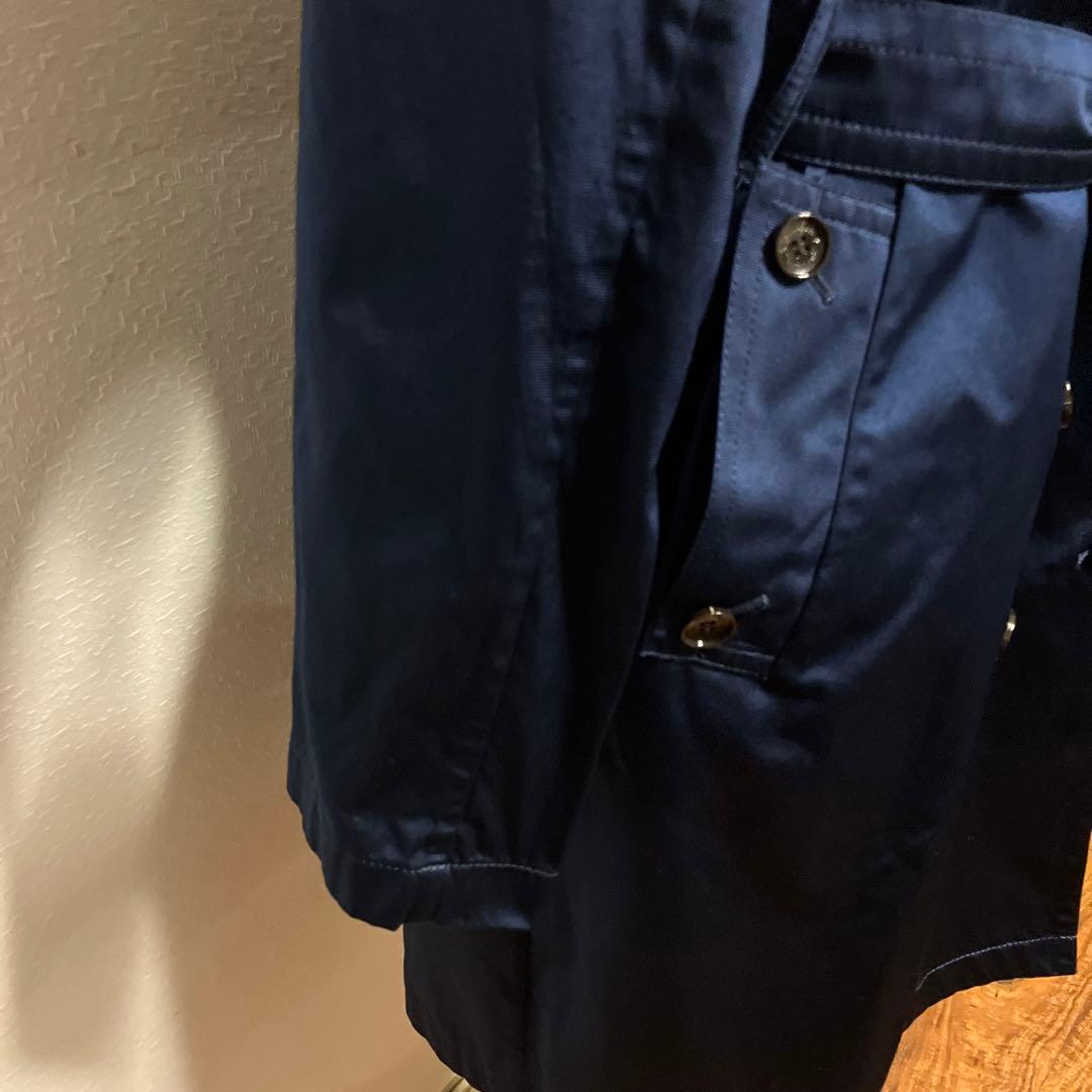 Aquascutum☆紺色トレンチコートサイズ15Lダブル☆angela☆