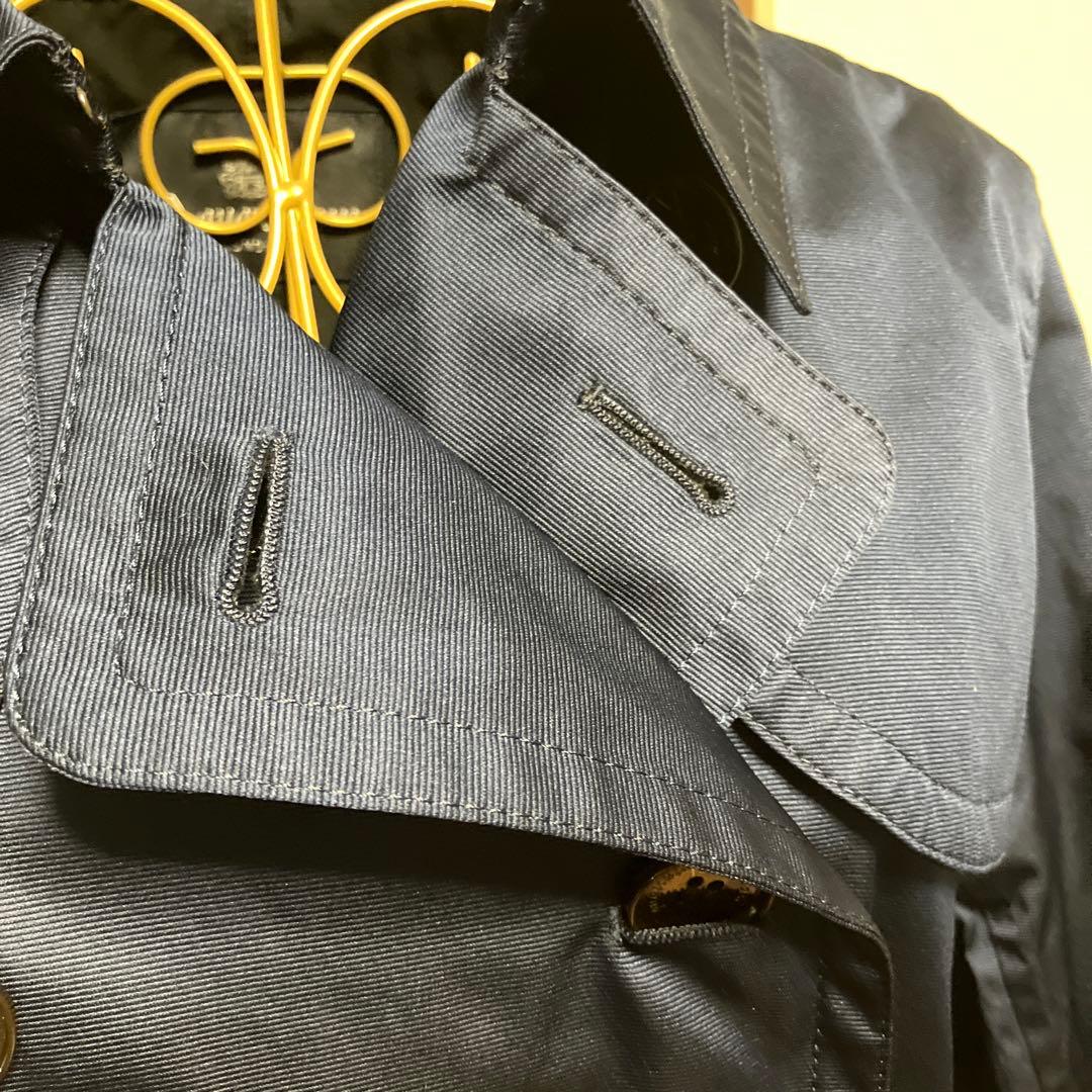 Aquascutum☆紺色トレンチコートサイズ15Lダブル☆angela☆