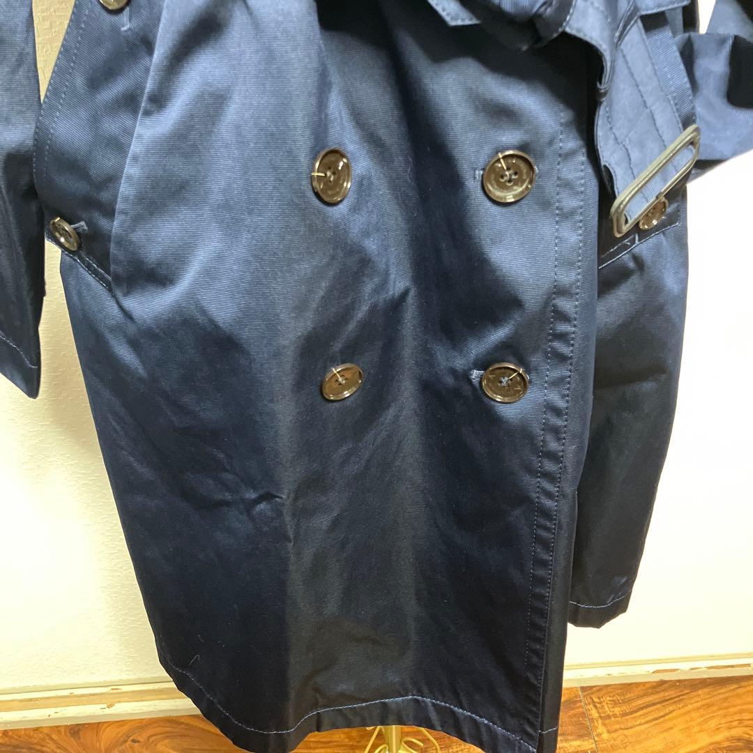 Aquascutum☆紺色トレンチコートサイズ15Lダブル☆angela☆
