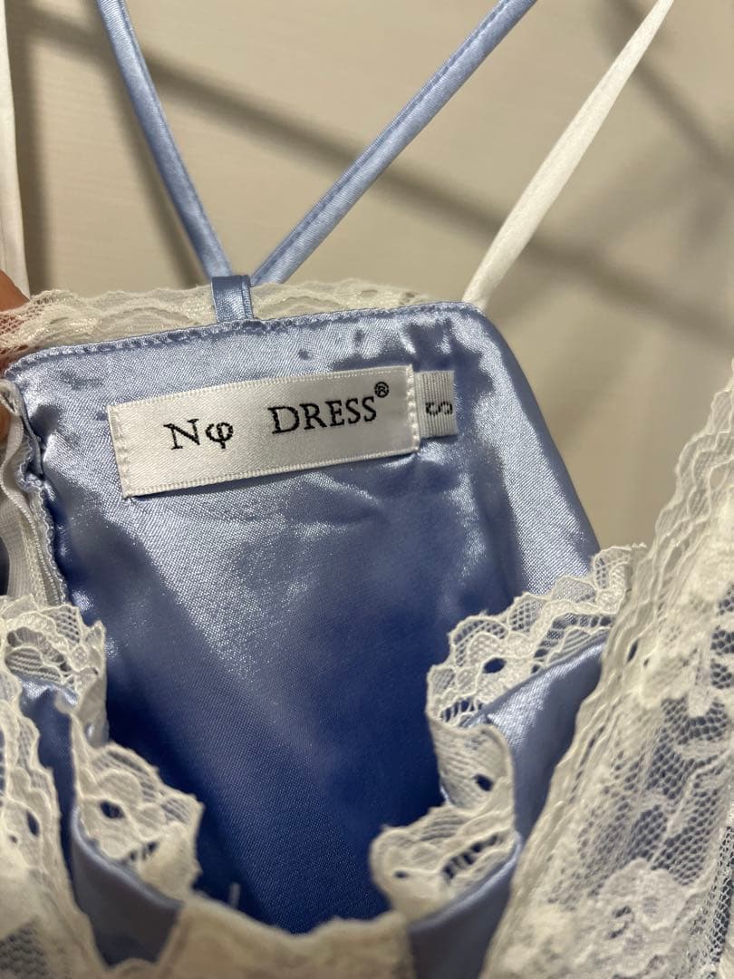 Nodressホワイト　白レース キャミソール クロスストラップ