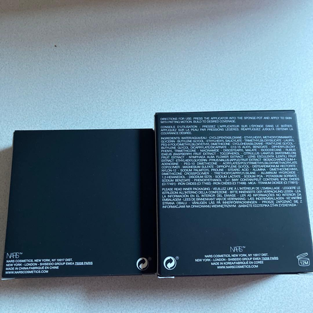 NARS ナチュラルラディアントクッションファンデーションリフィルとケース