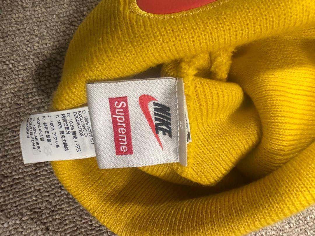 【美品】supreme nike ビーニー
