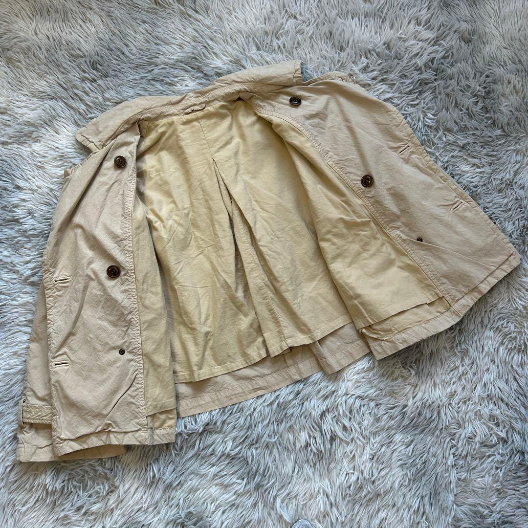 【美品】nest Robe スーピマコットン ショートトレンチジャケット