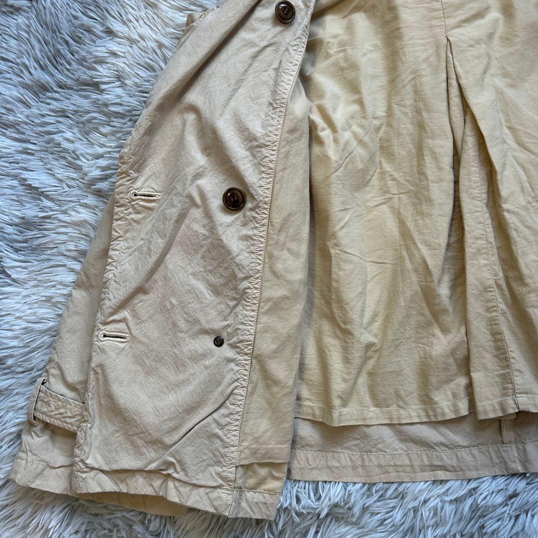 【美品】nest Robe スーピマコットン ショートトレンチジャケット