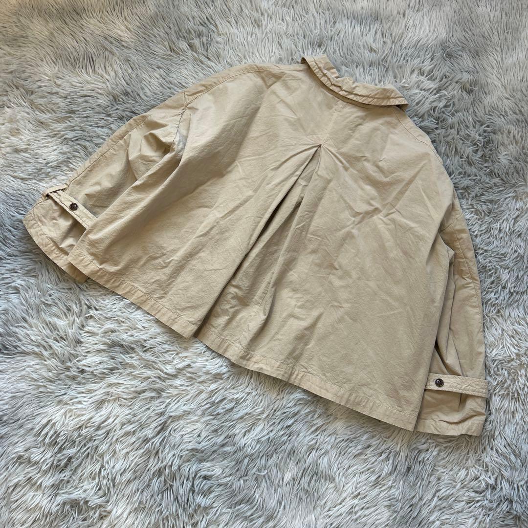 【美品】nest Robe スーピマコットン ショートトレンチジャケット