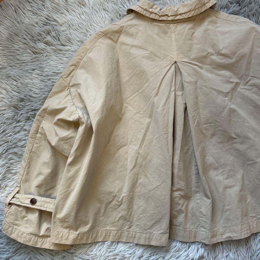 【美品】nest Robe スーピマコットン ショートトレンチジャケット