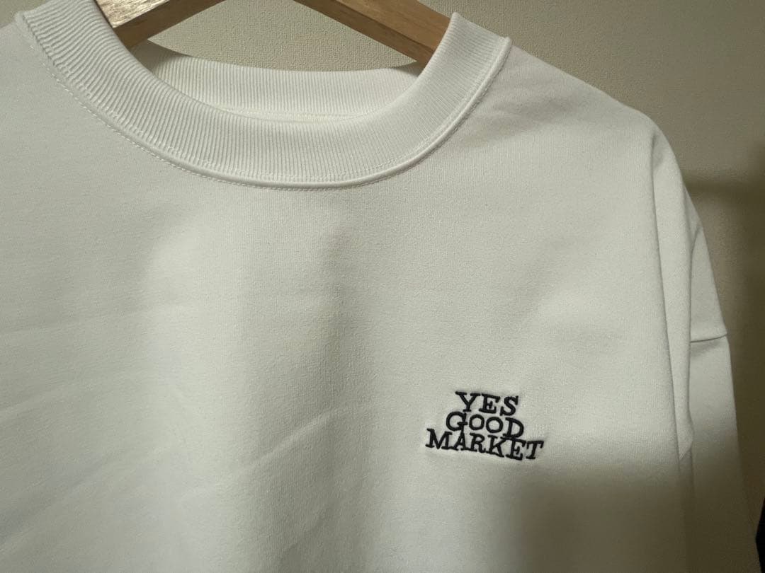 YGM Logo L/S Tee YES GOOD MARKET ホワイト