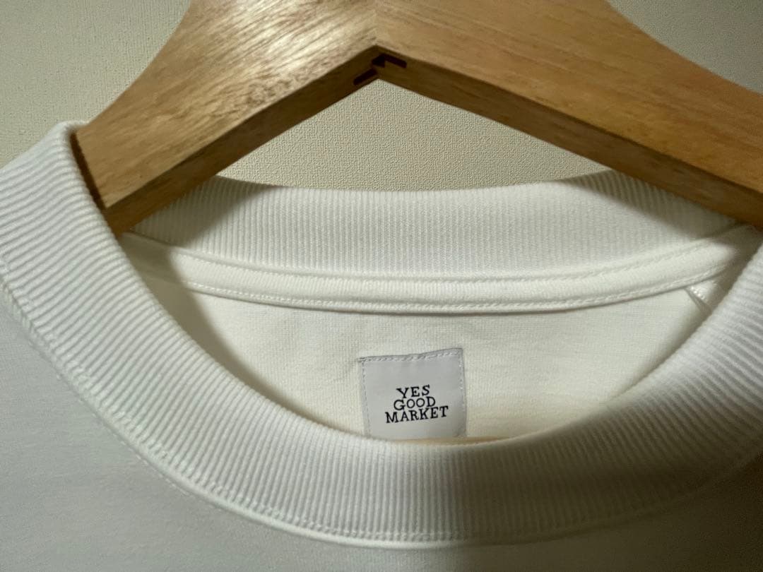 YGM Logo L/S Tee YES GOOD MARKET ホワイト