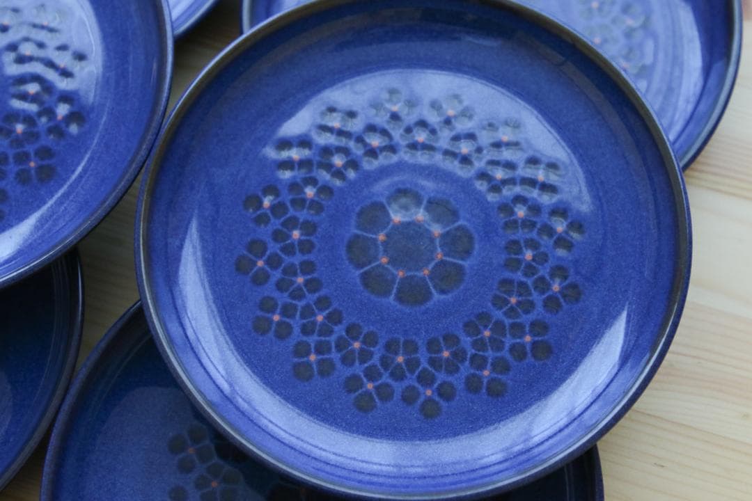 Denby「MIDNIGHT」プレート6枚セット