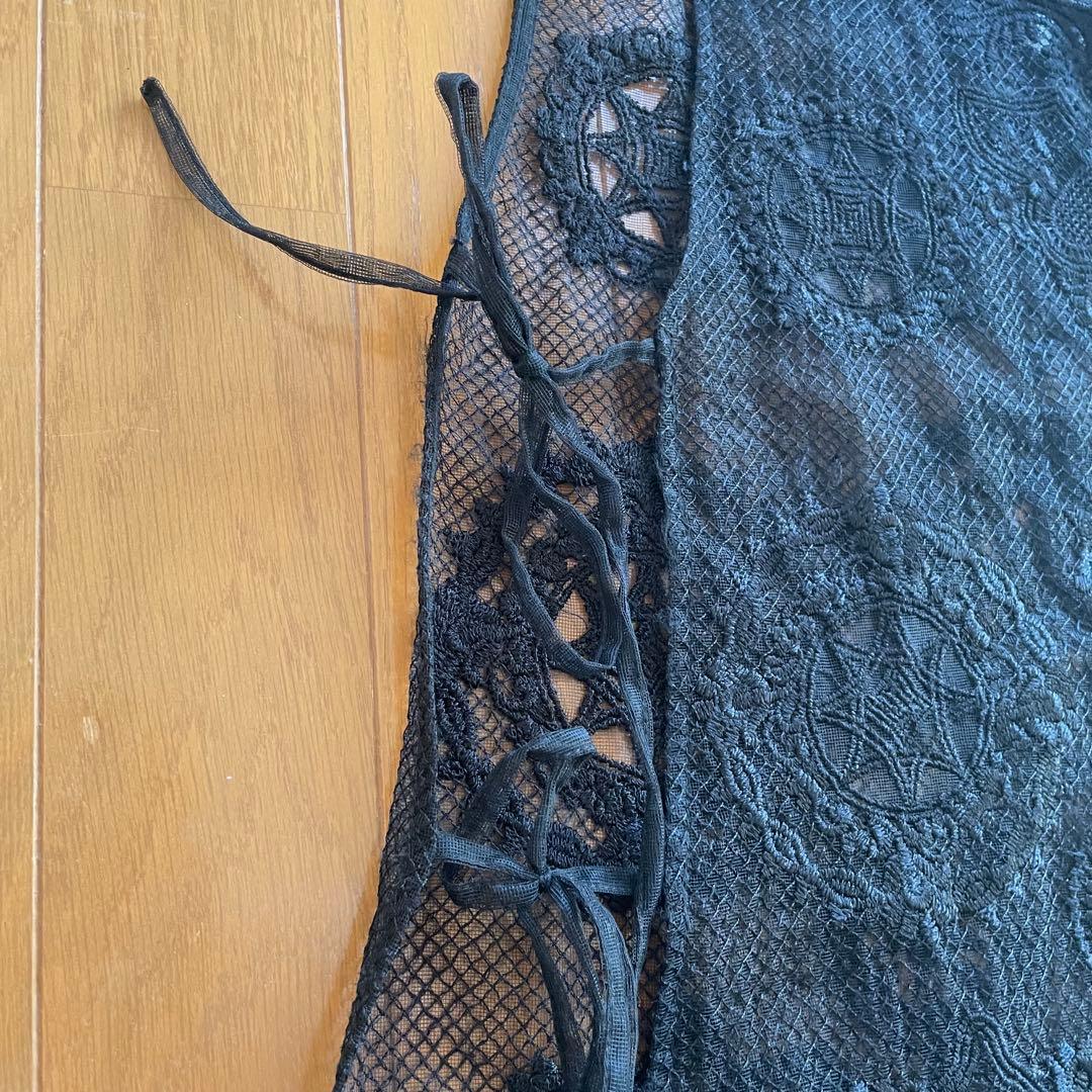 NET EMB RIBBON DRESS 永野芽郁着　ワンピース　刺繍　ヌキテパ