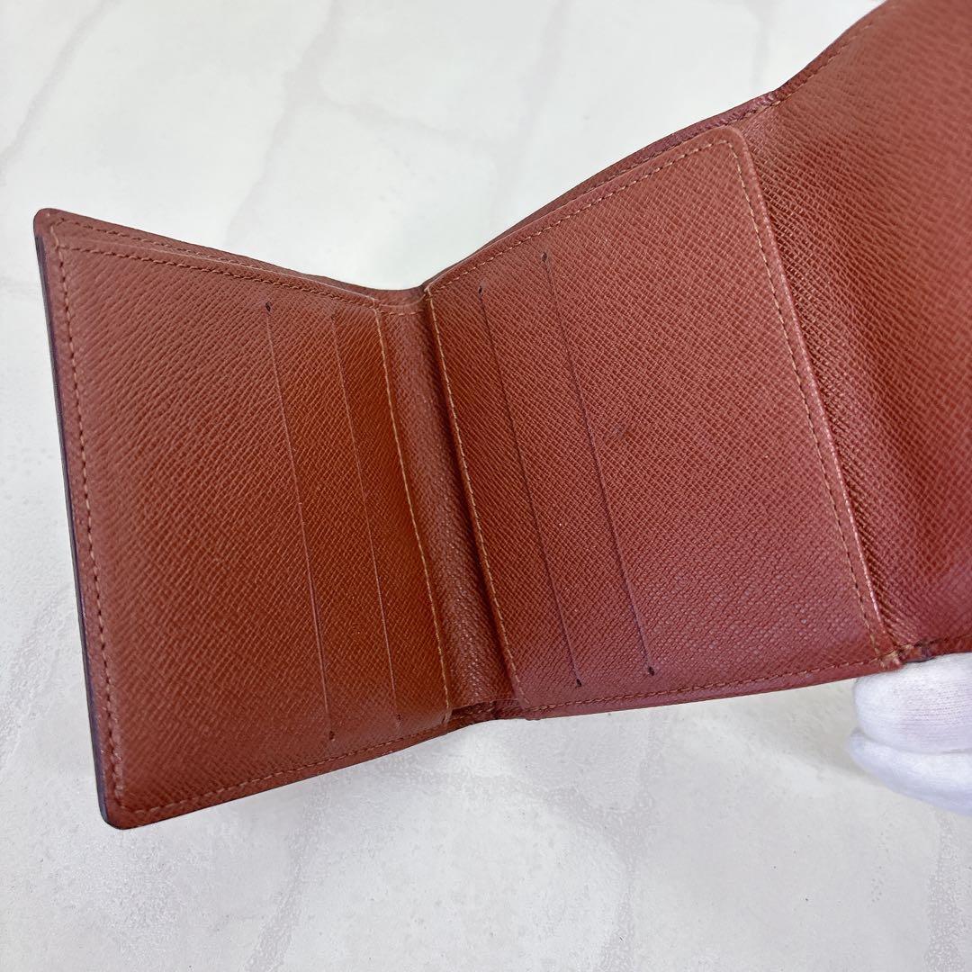ルイヴィトン モノグラム ポルトモネビエカルトクレディ Wホック 折財布 美品