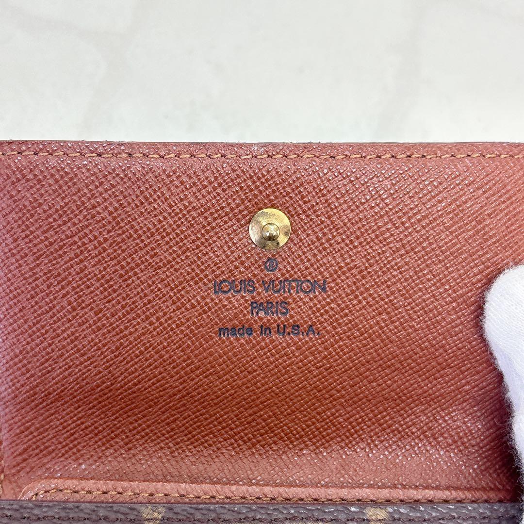 ルイヴィトン モノグラム ポルトモネビエカルトクレディ Wホック 折財布 美品