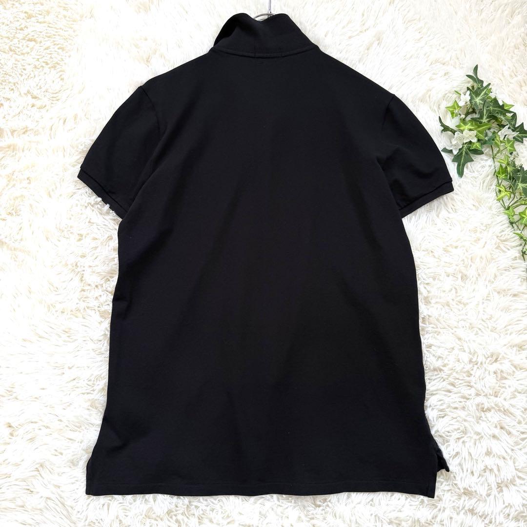 美品★ポロラルフローレン XL ポロシャツ スリムフィット ストレッチ 黒