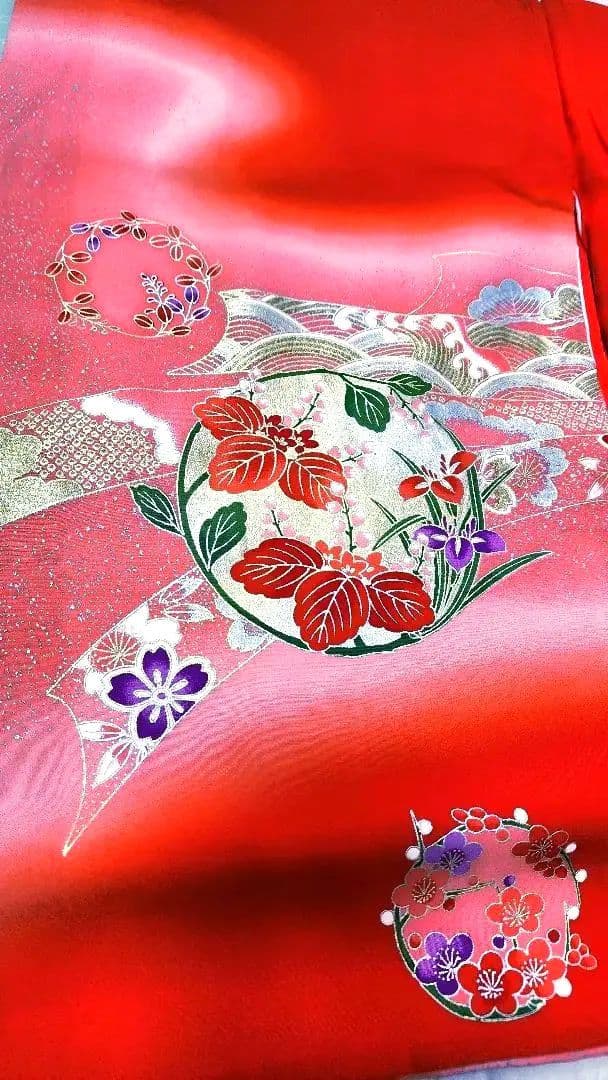 正絹　お宮参り　産着　祝着　七五三　子供着物 　女の子　襦袢セット　雛祭り