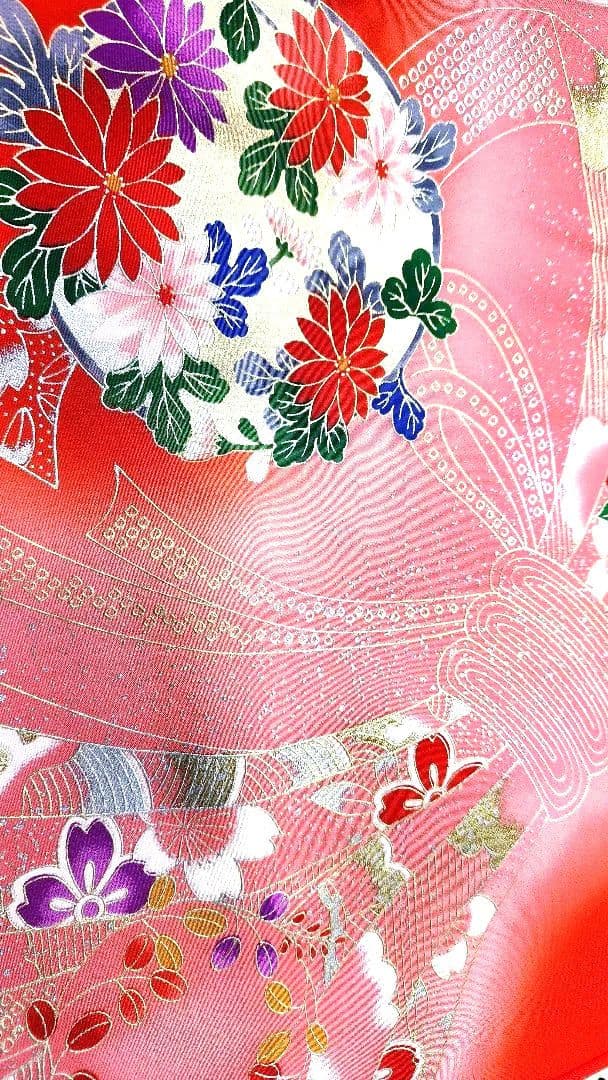 正絹　お宮参り　産着　祝着　七五三　子供着物 　女の子　襦袢セット　雛祭り