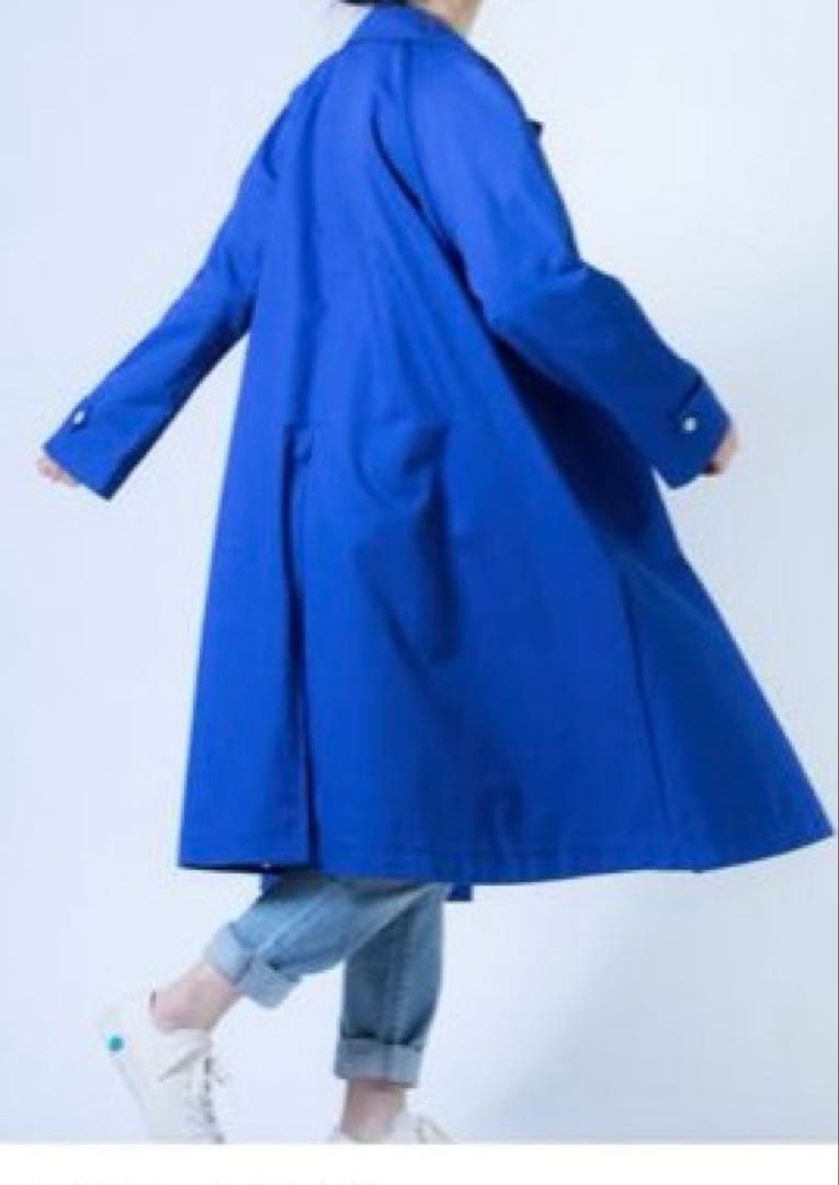 お買い得❤️CREEMA❤️春のチノクロスコート 鮮やかブルー　定価23,000円