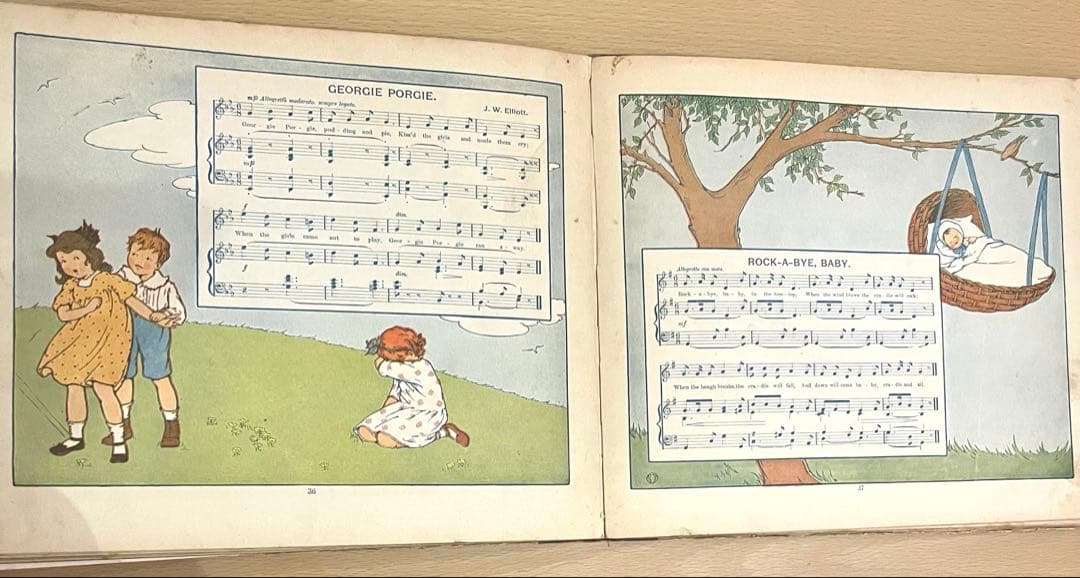 No.364 希少 古書 洋書 絵本 アンティーク 児童書 童謡 マザーグース