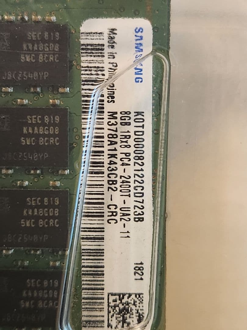 Samsung DDR4メモリ16gGB 2400MHz,2660mhz