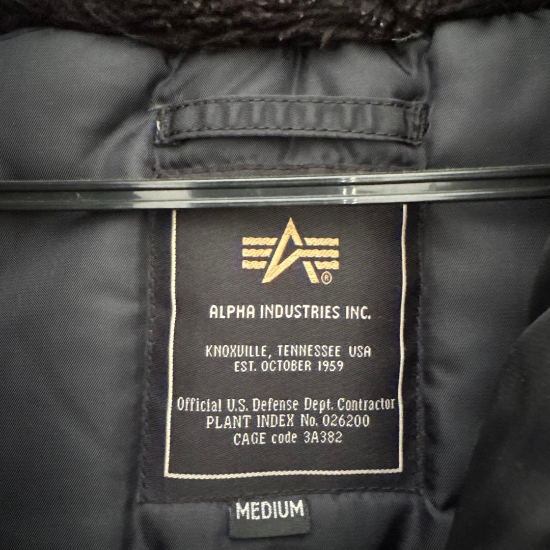 ALPHA INDUSTRIES モッズコート ネイビー M