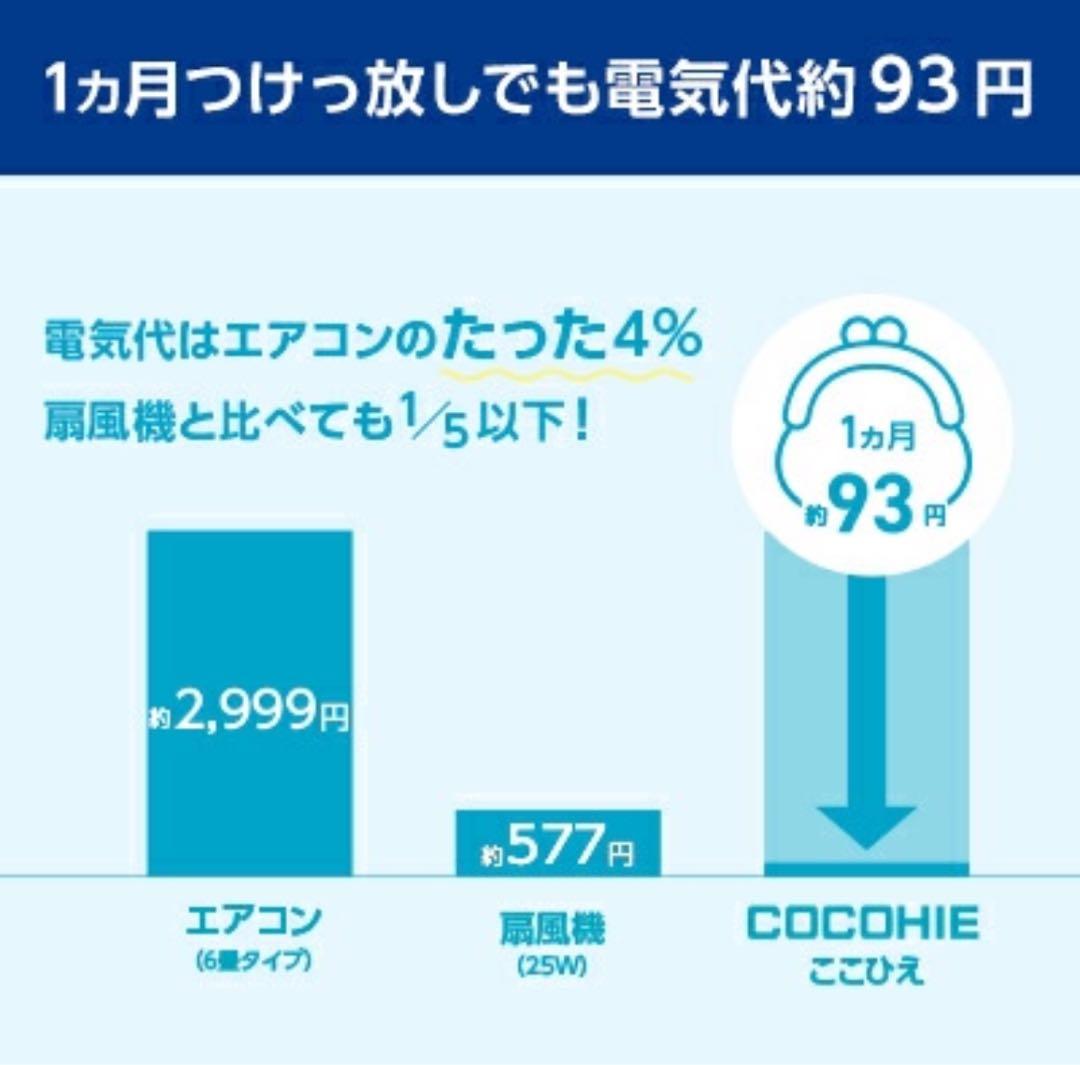 COCOHIE 小型クーラー スタイリッシュなブラック