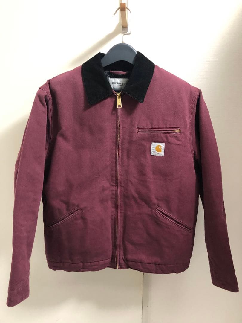 Carhartt WIPバーガンディ デトロイトジャケット S