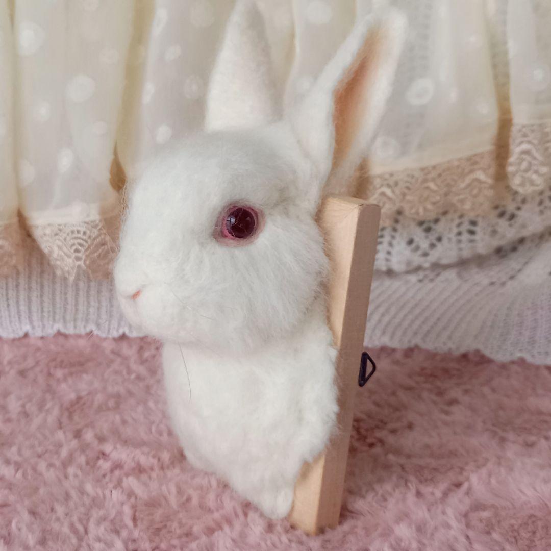 松 うさぎフレーム オーダーメイド うちのこ ハンドメイド 羊毛フェルト
