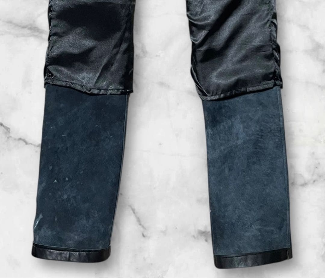 福善商事 羊革 レザーパンツ ブラック size76
