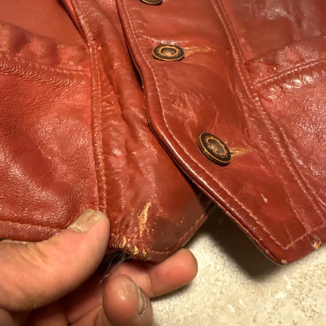 Schott レザーベスト　70年代