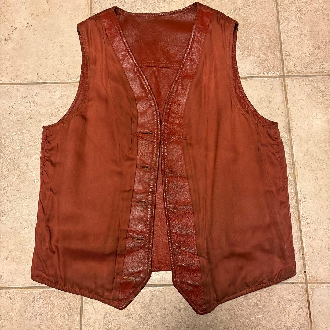 Schott レザーベスト　70年代