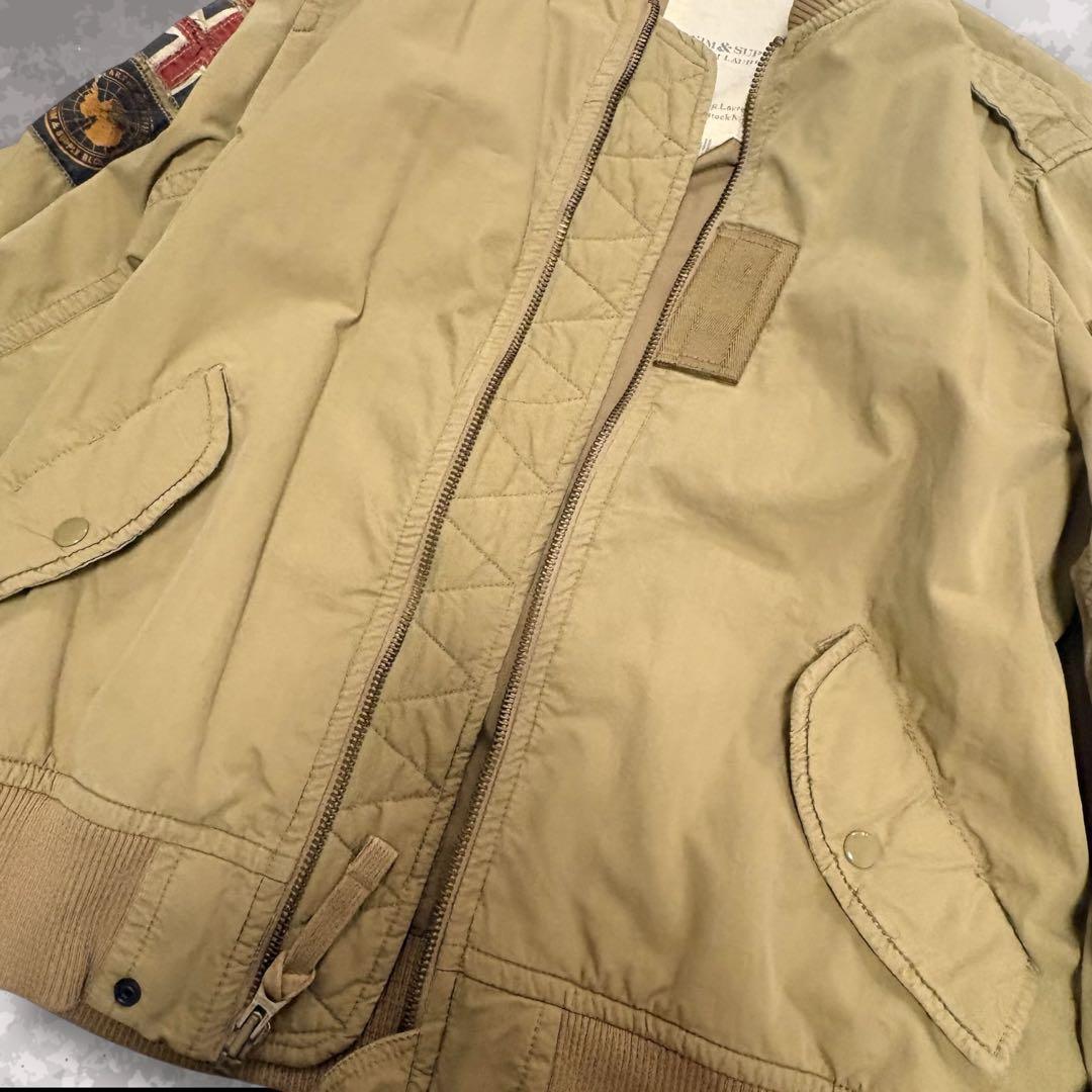 古着 DENIM&SUPPLY ラルフローレン タンカースJKT L ワッペン