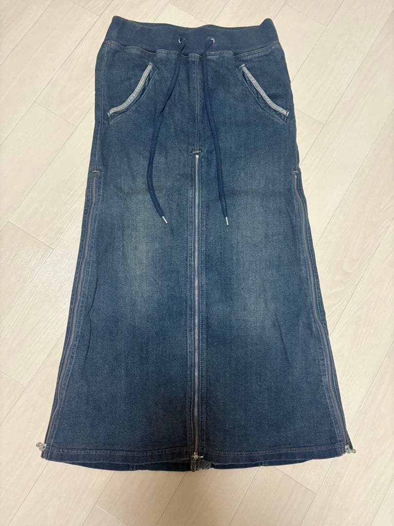 スカート goa denim gimmick zip skirt y2k
