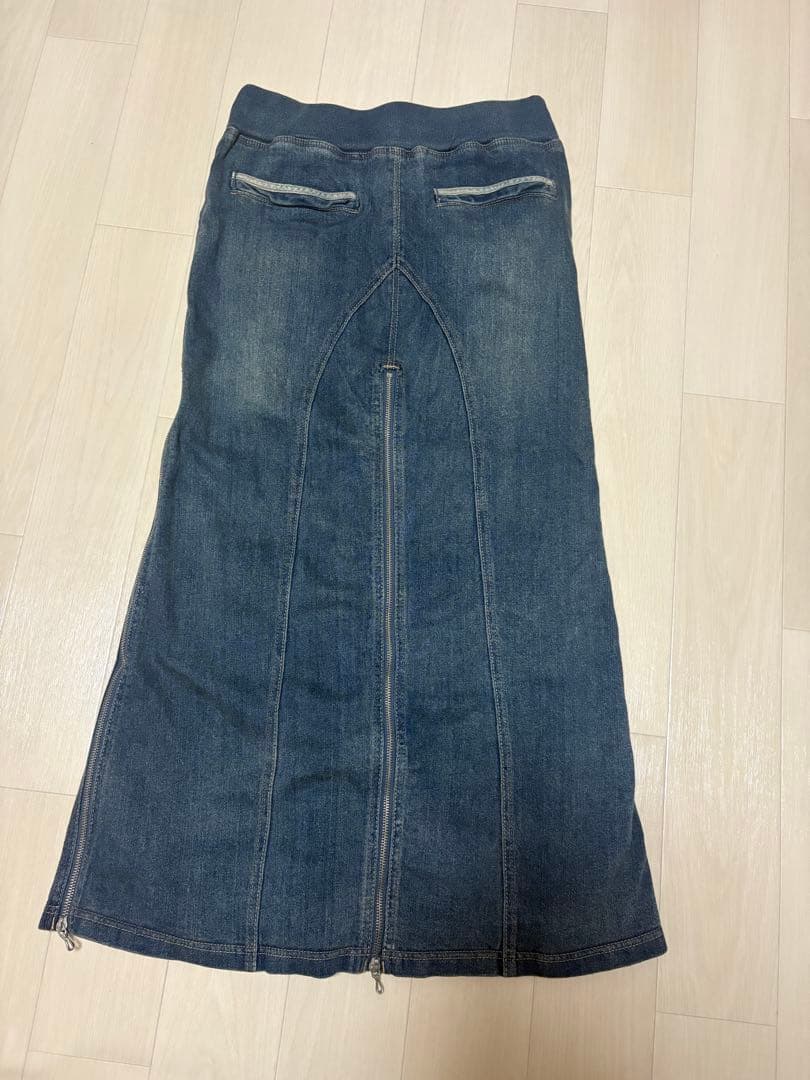 スカート goa denim gimmick zip skirt y2k