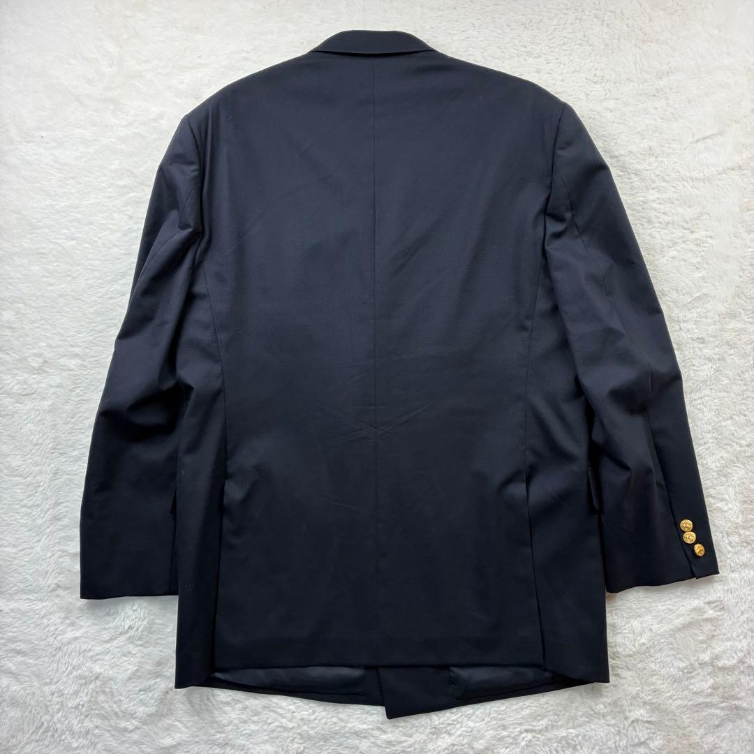 【美品/XL】 ブルックスブラザーズ 紺ブレ 金ボタン ダブル 6釦/刻印　背抜