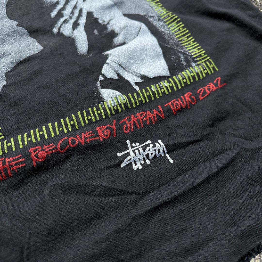 【USA製】STUSSY Tシャツ　エミネム　袖裾シングル
