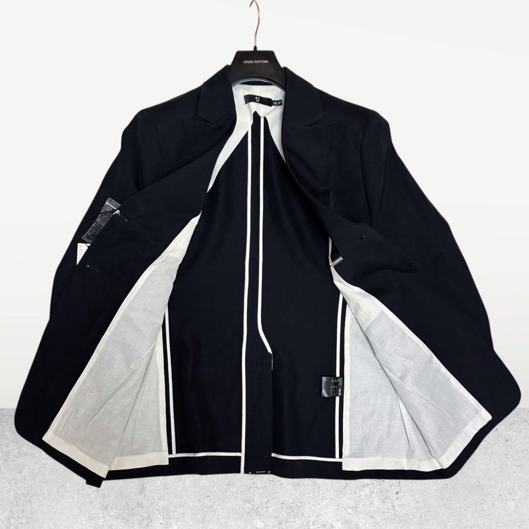新品 UNIQLO ユニクロ+J テーラードジャケット XXL 紺 定価約2万