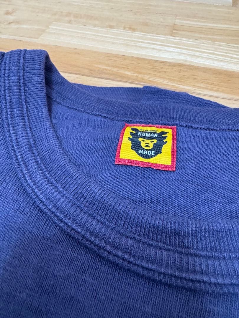 世界的人気のHUMAN MADE ネイビー Tシャツ