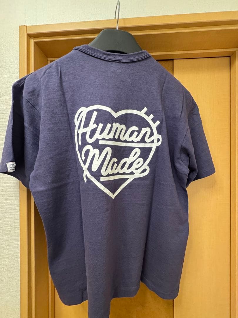 世界的人気のHUMAN MADE ネイビー Tシャツ