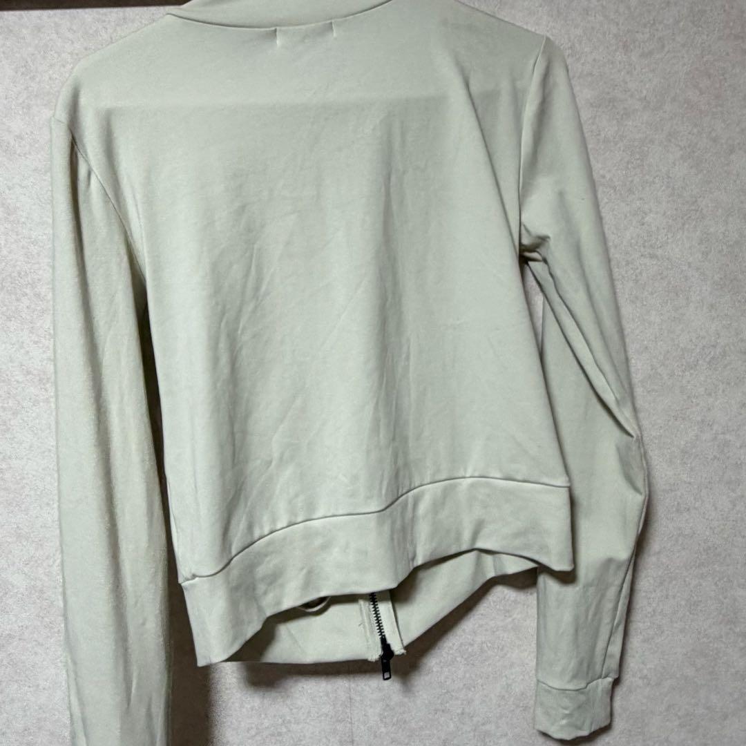 LAGUA GEM FRONT ZIP GATHER トップス