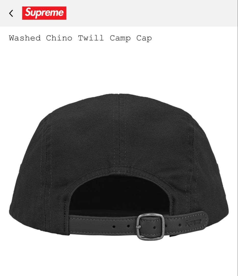 帽子 26ss Supreme Washed Chino Twill Camp Cap