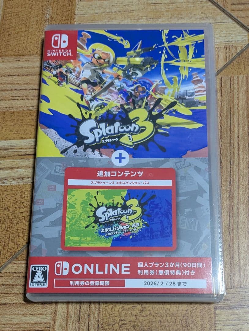 Switch スプラトゥーン3 + エキスパンション・パス　スプラトゥーン2
