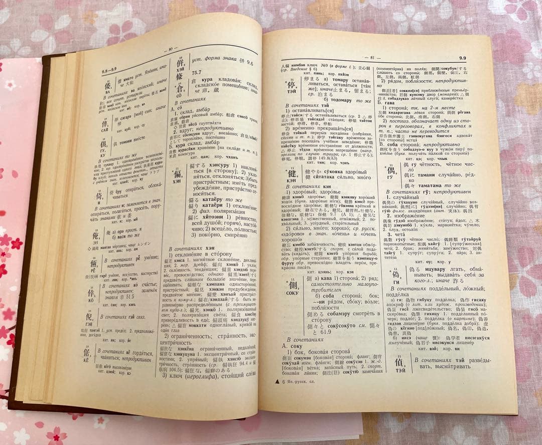 日本語-ロシア語 学習用漢字辞典1977年版