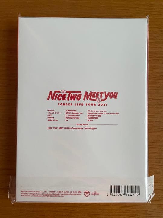 7ORDER/武者修行TOUR～NICE\"\"TWO\"\"MEET YOU～〈2枚…