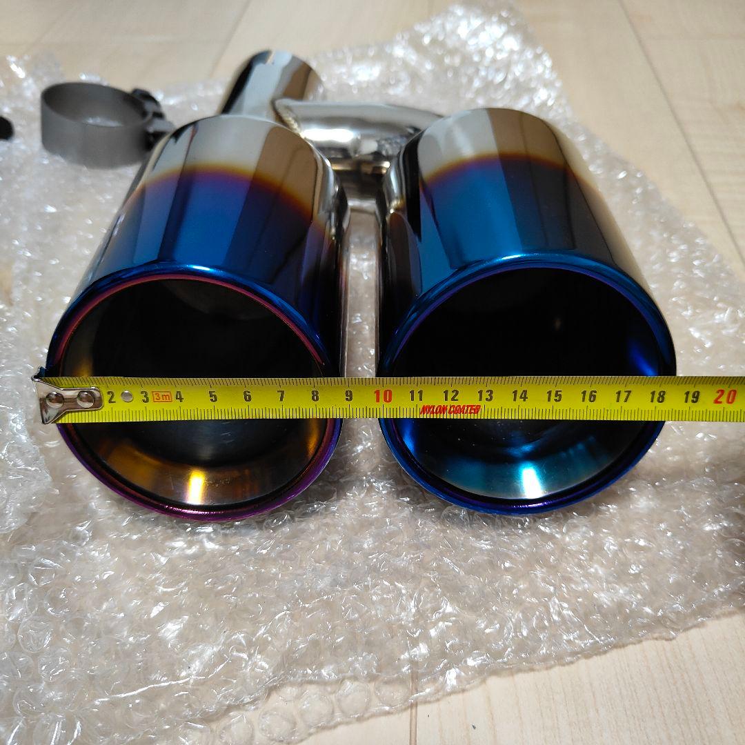 GOODGUNZ 左右デュアル出し チタンカラー マフラーカッター