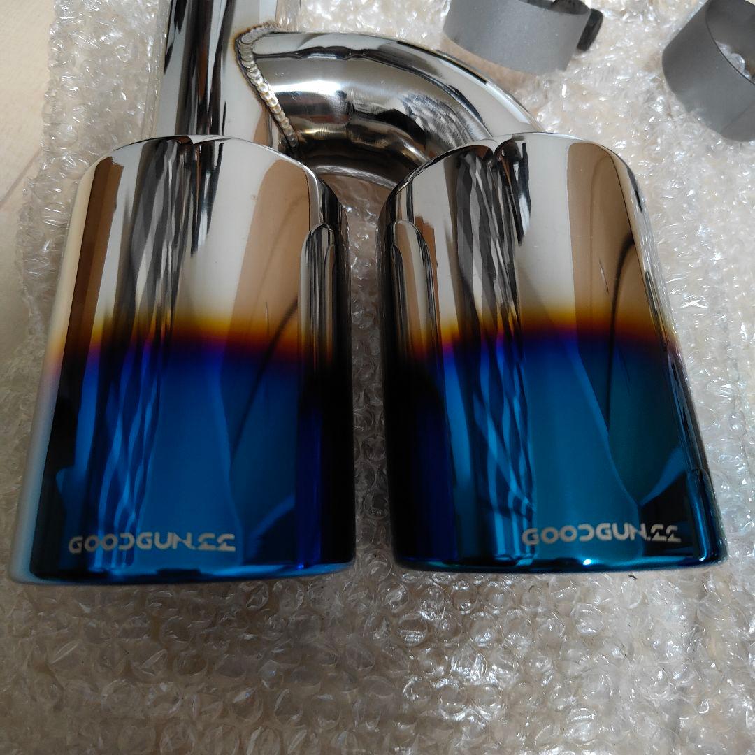 GOODGUNZ 左右デュアル出し チタンカラー マフラーカッター