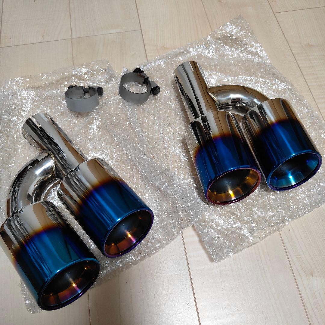 GOODGUNZ 左右デュアル出し チタンカラー マフラーカッター