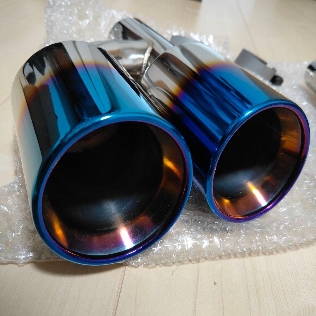 GOODGUNZ 左右デュアル出し チタンカラー マフラーカッター