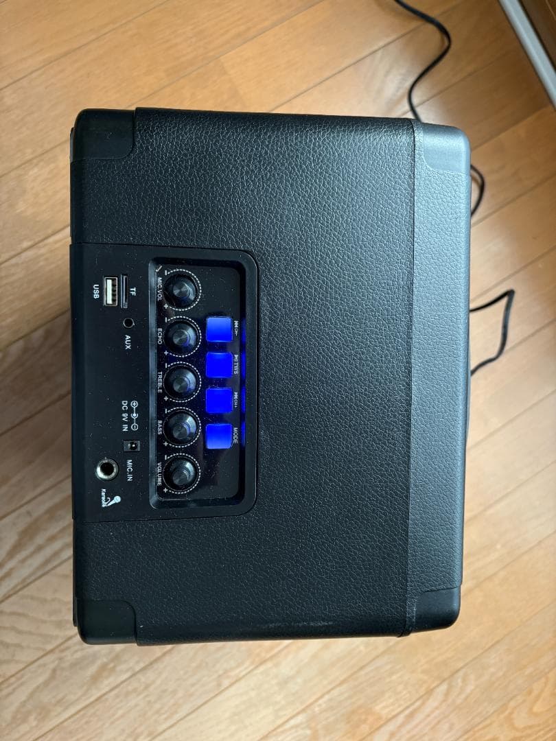 8インチポータブルBluetooth充電式スピーカー（RGBリングライト付き）