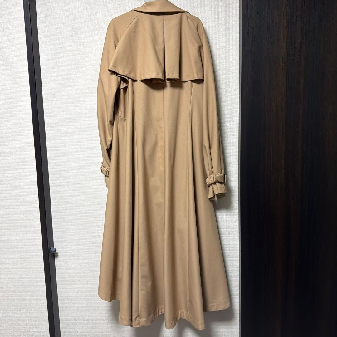 【最終値下げ】レザーベルトフレアテロンチコート　　eimy istoire